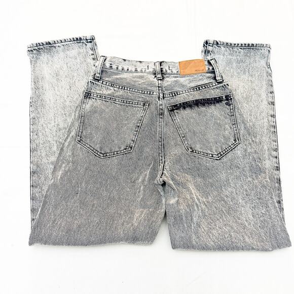 Madewell The Perfect Vintage Straight Jean Acid Wash Gray/Black Size 23 - Picture 5 of 9